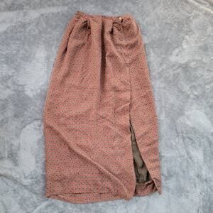 Anne Klein Womens Wrap Skirt Mid Century Modern Inspired Print